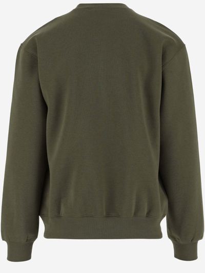 Shop Carhartt Cotton Blend Sweatshirt With Logo In Green
