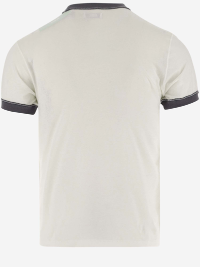 Shop Erl Cotton T-shirt With Print In White