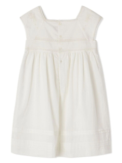 Shop Bonpoint Dress Framboise In White Milk