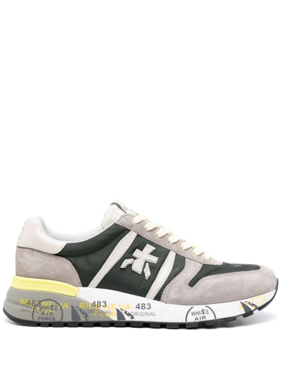 Shop Premiata Lander Sneakers In Green