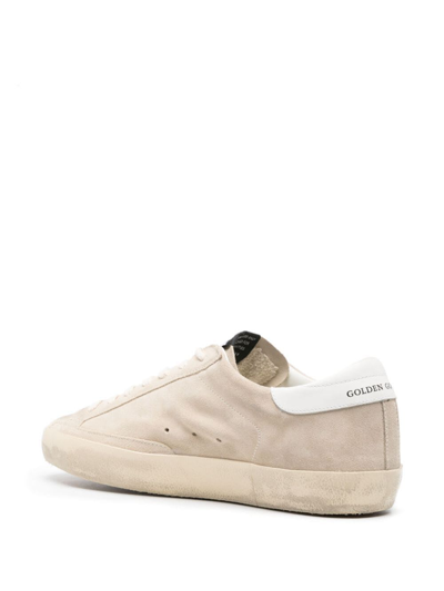 Shop Golden Goose Super-star Sneakers In Seedpearl White