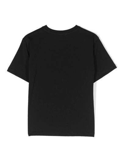 Shop Moschino Maxi T-shirt In Black