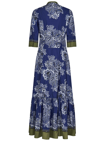 Shop Etro Dress In Blue