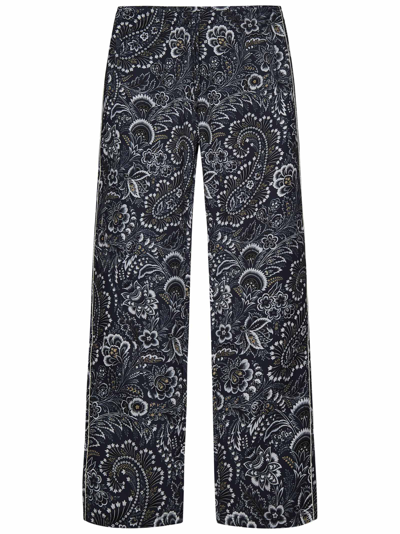 Shop Etro Trousers In Blue