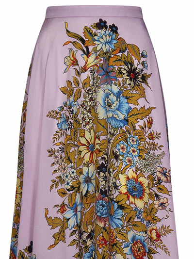 Shop Etro Long Skirt In Pink