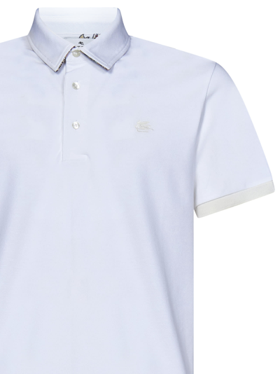 Shop Etro Polo Shirt In White