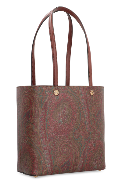 Shop Etro Essential Jacquard Fabric Tote In Multicolor