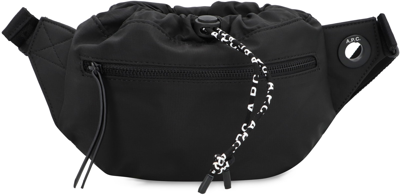 Shop Apc Reset Technical Fabric Belt Bag In Black