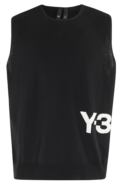 Shop Y-3 Knit Vest In Black