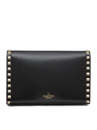 Shop Valentino Small Shoulder Bag Rockstud Vit.st.alce Unlined/plat.studs In No Black
