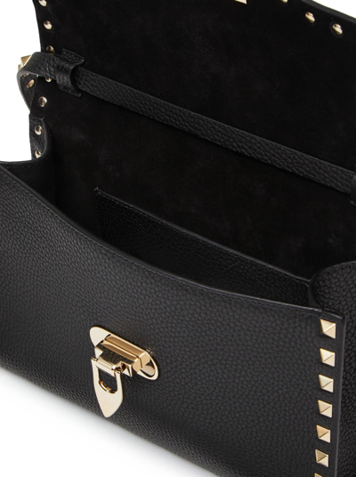 Shop Valentino Small Shoulder Bag Rockstud Vit.st.alce Unlined/plat.studs In No Black