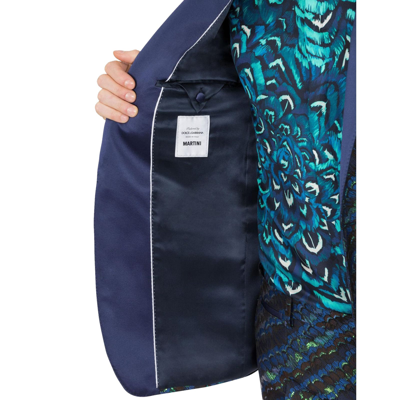 Shop Dolce & Gabbana Tailored Tuxedo Suit In Blue