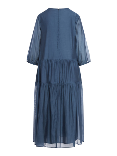 Shop 's Max Mara Etienne Dress In Blue Grey