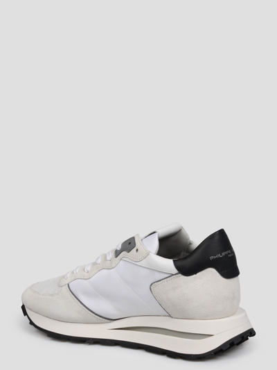 Shop Philippe Model Tropez Haute Sneakers In White