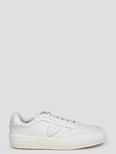Shop Philippe Model Nice Low Man Sneakers In White