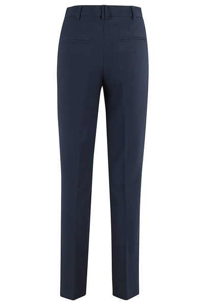 Shop Hebe Studio The Classic Smoking Pant Cady In Navy