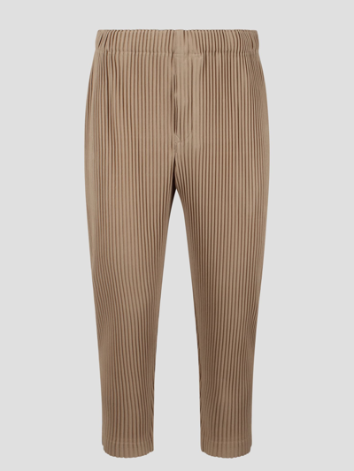 Shop Issey Miyake Mc February Trousers In Light Brown
