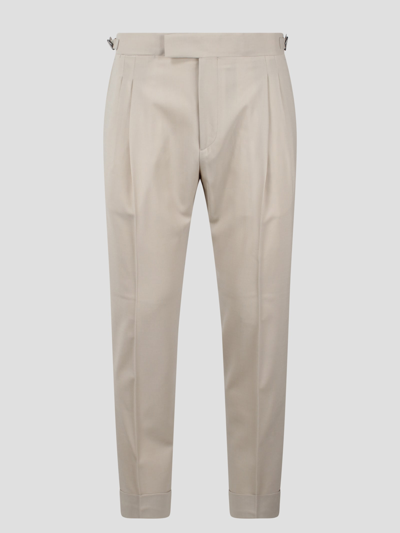 Shop Be Able Robby Pleated Pants In Nude & Neutrals