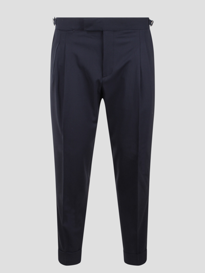 Shop Be Able Robby Pleated Pants In Blue