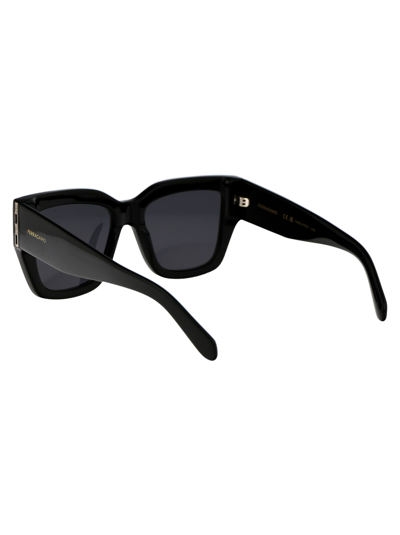 Shop Ferragamo Sf1104s Sunglasses In 001 Black