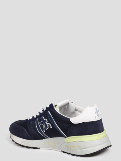 Shop Premiata Lander Sneakers In Blue