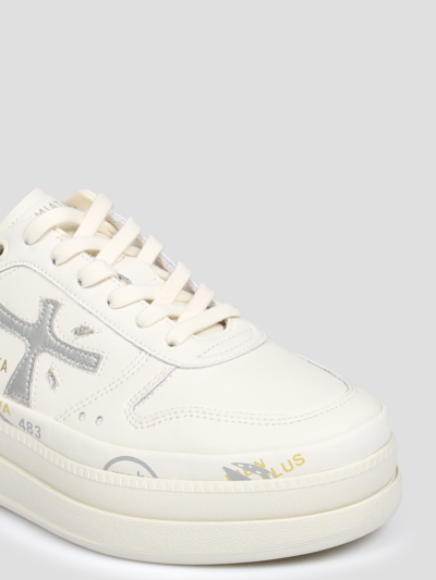 Shop Premiata Micol Sneakers In White