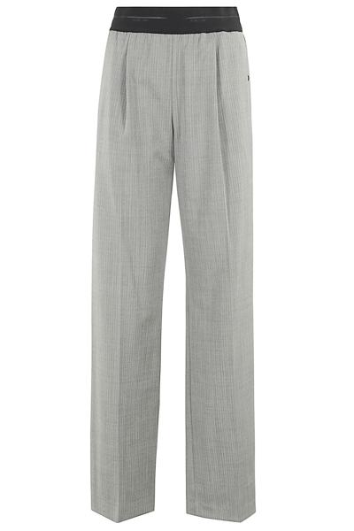 Shop Helmut Lang Pull On Suit Pant In Acx Black White