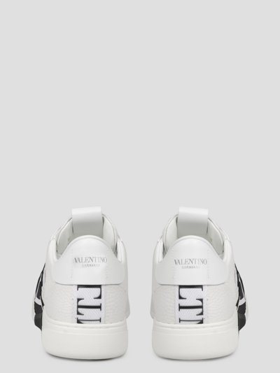 Shop Valentino Low-top Calfskin Vl7n Sneaker In White