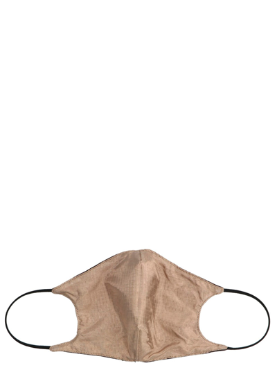 Off-white Arrow Logo Printed Face Mask In White/black