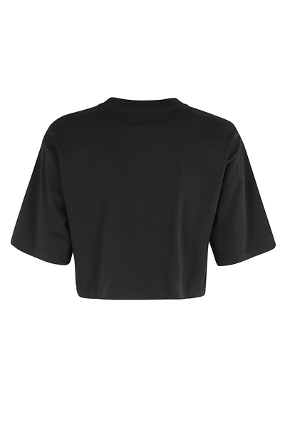 Shop Loulou Studio Cropped Tshirt In Black