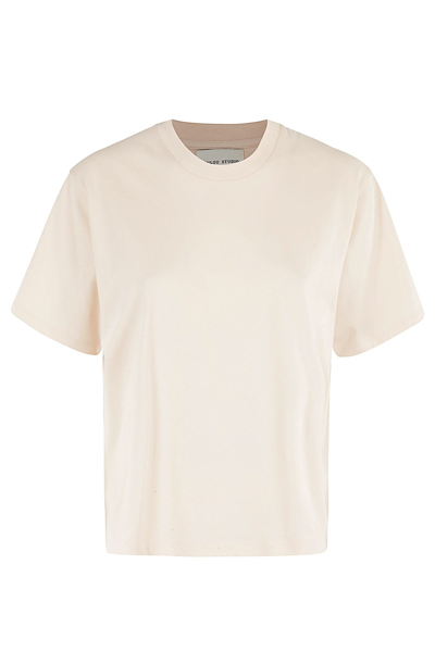 Shop Loulou Studio Cotton Tshirt In Cream Rose
