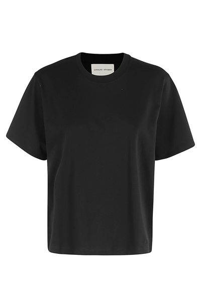 Shop Loulou Studio Cotton Tshirt In Black