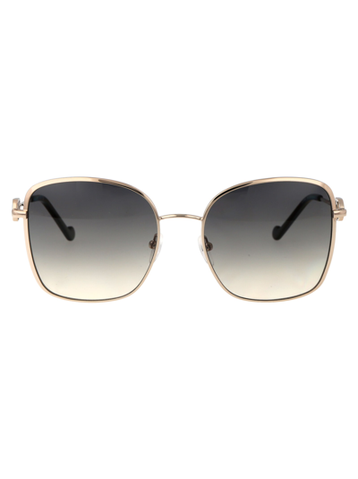 Shop Liu •jo Lj155s Sunglasses In 722 Gold