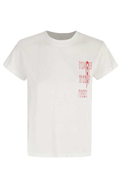 Shop Mm6 Maison Margiela T Shirt In White