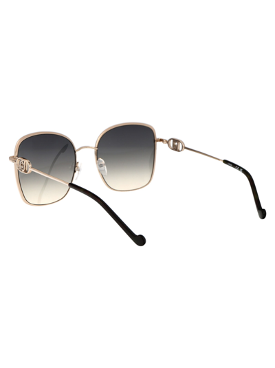 Shop Liu •jo Lj155s Sunglasses In 722 Gold