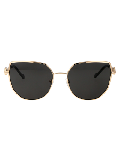 Shop Liu •jo Lj154s Sunglasses In 716 Gold