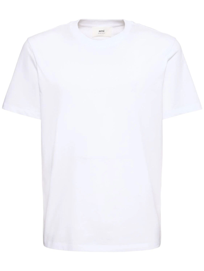 Shop Ami Alexandre Mattiussi Ami T-shirts And Polos White