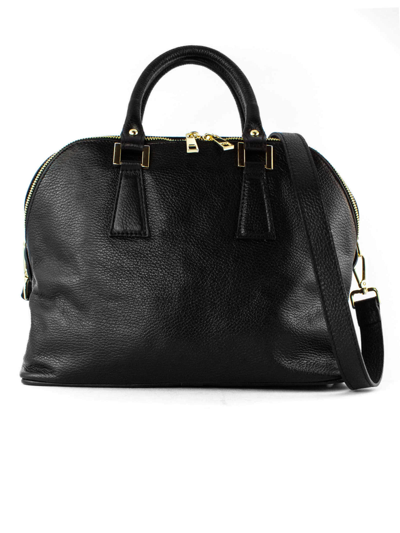 Shop Avenue 67 Black Grained Soft Leather Bag