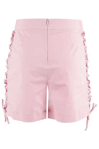 Federica Tosi Fitted Blush Shorts In Blush