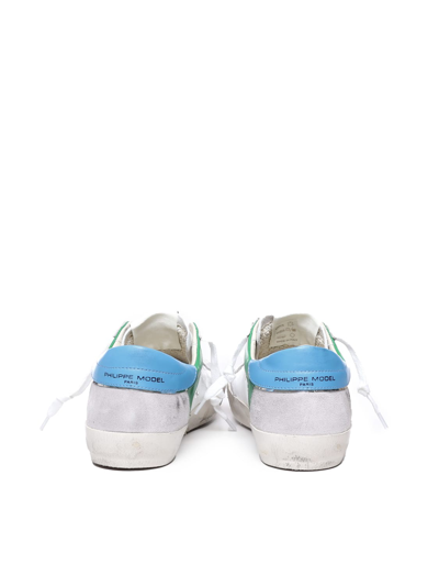 Shop Philippe Model Prsx Low Sneakers In White, Multicolor