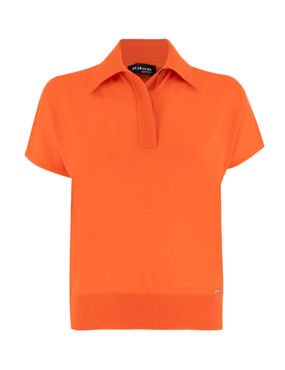 Shop Kiton Polo In Orange