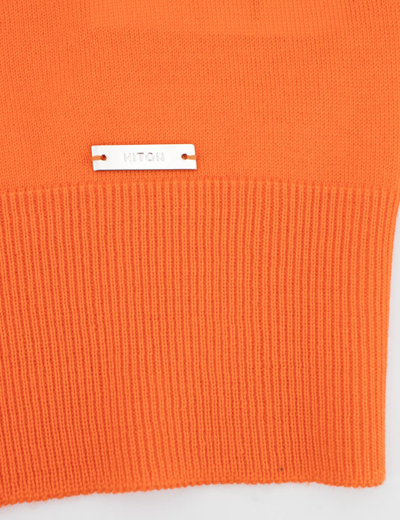 Shop Kiton Polo In Orange