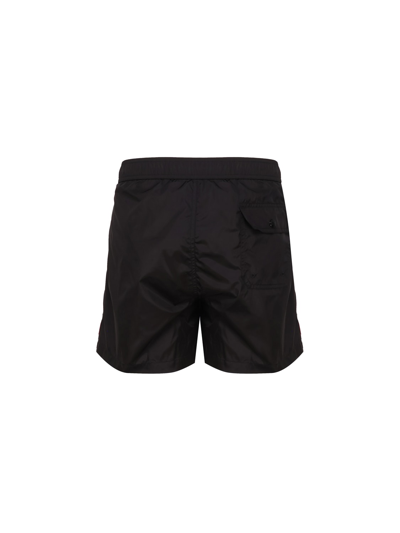 Shop Moncler Swim Boxers In Black