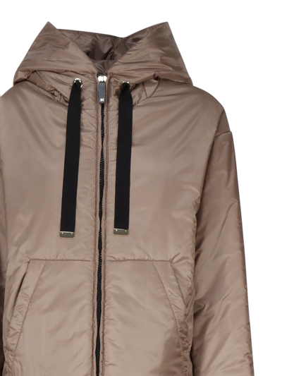 Shop Max Mara The Cube Reversible Rainproof Canvas Parka In Camel