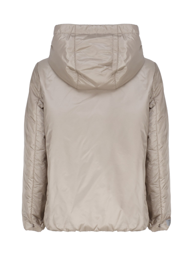 Shop Max Mara The Cube Travel Jacket In Drip-proof Technical Canvas In Ice