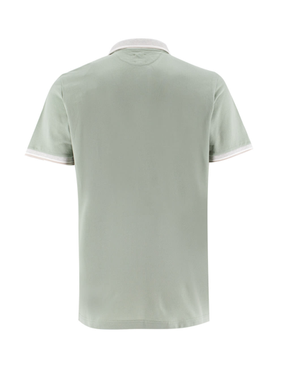 Shop Eleventy Polo In Military Green