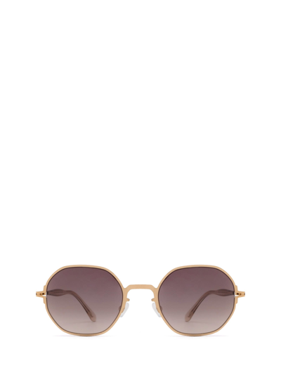 Shop Mykita Santana Sun Champagne Gold Sunglasses