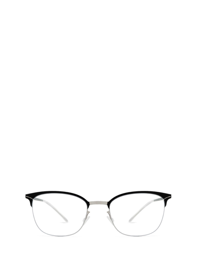 Shop Mykita Hollis Silver/black Glasses