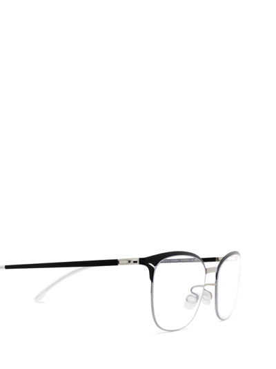 Shop Mykita Hollis Silver/black Glasses
