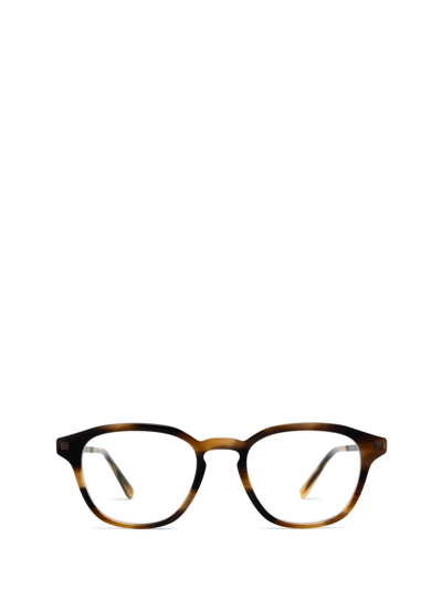 Shop Mykita Yura C175 Striped Brown/mocca Glasses
